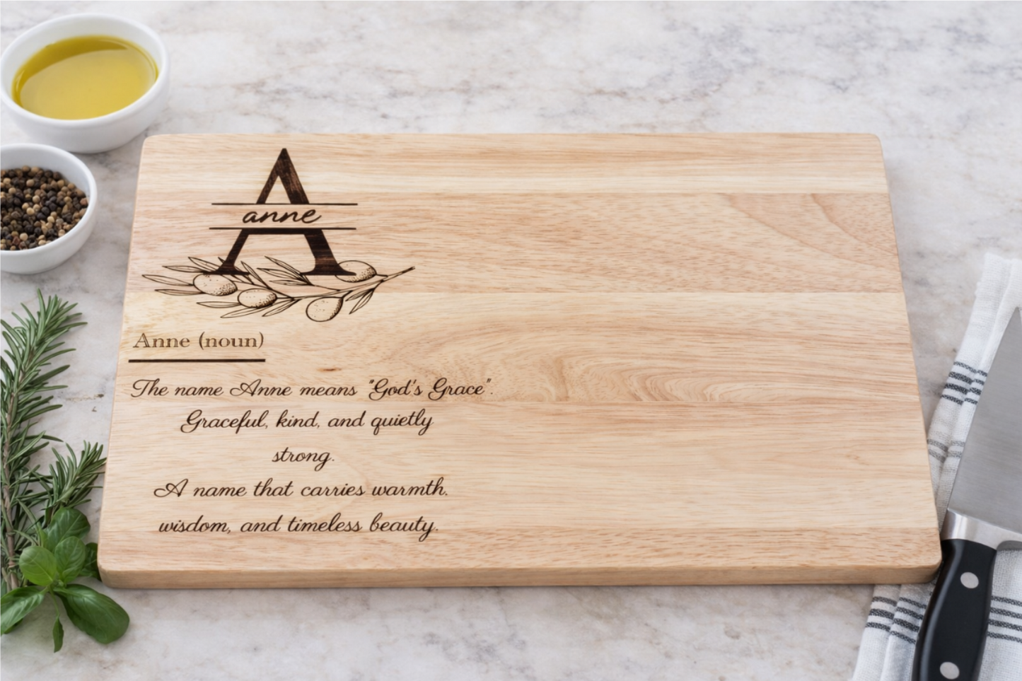 SPLIT MONOGRAM NAME MEANING CHEESEBOARD