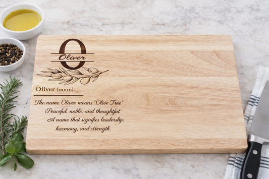 SPLIT MONOGRAM NAME MEANING CHEESEBOARD