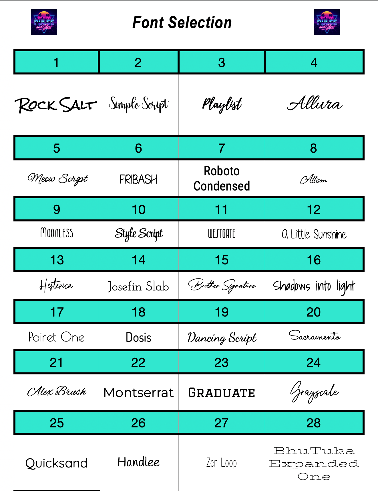 NEON NAMES
